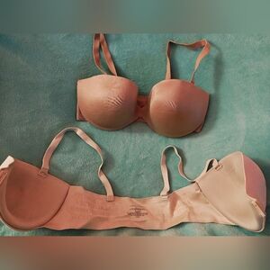 Victoria's Secret Beige Strapless Bra